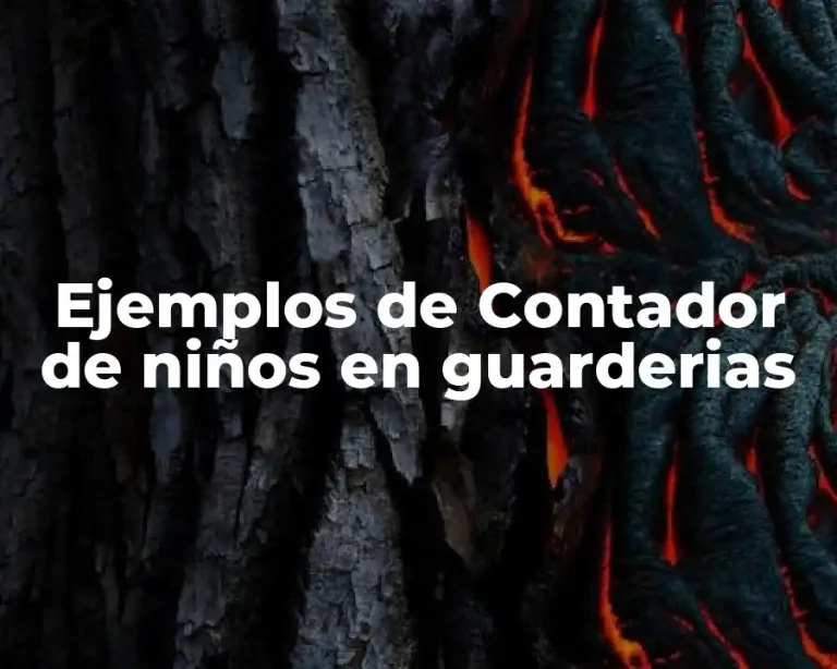 Ejemplos de Contador de niños en guarderias