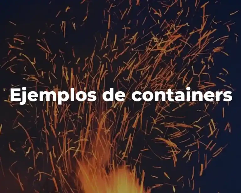 Ejemplos de containers