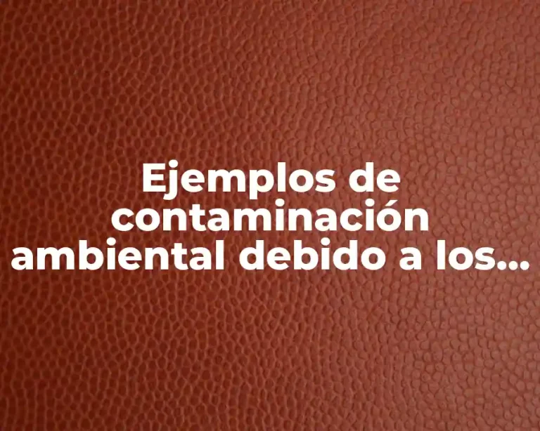 Ejemplos de contaminación ambiental debido a los carros