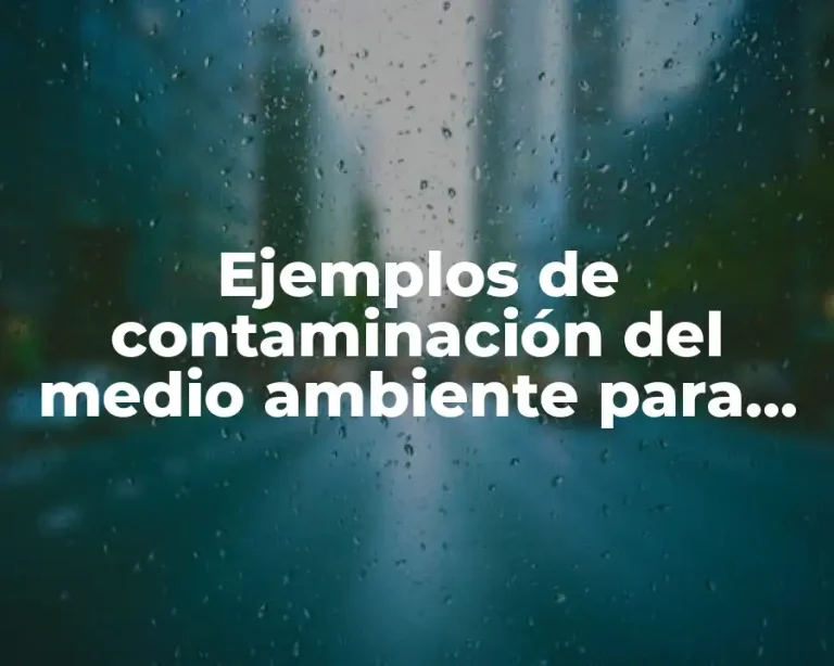 Ejemplos de contaminación del medio ambiente para colorear