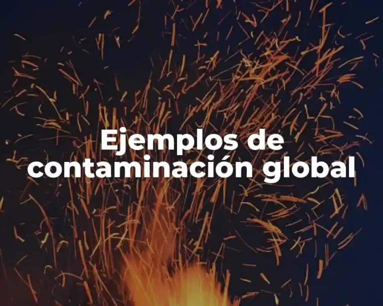 Ejemplos de contaminación global