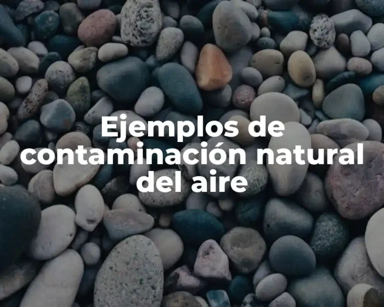 Ejemplos de contaminación natural del aire
