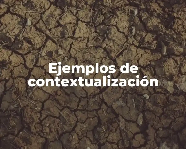 Ejemplos de contextualización