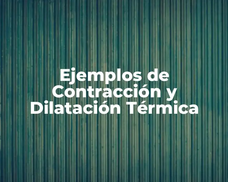 Ejemplos de Contracción y Dilatación Térmica