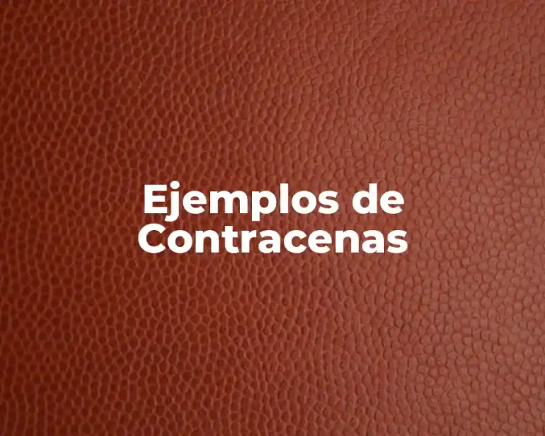 Ejemplos de Contracenas