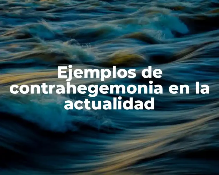 Ejemplos de contrahegemonia en la actualidad