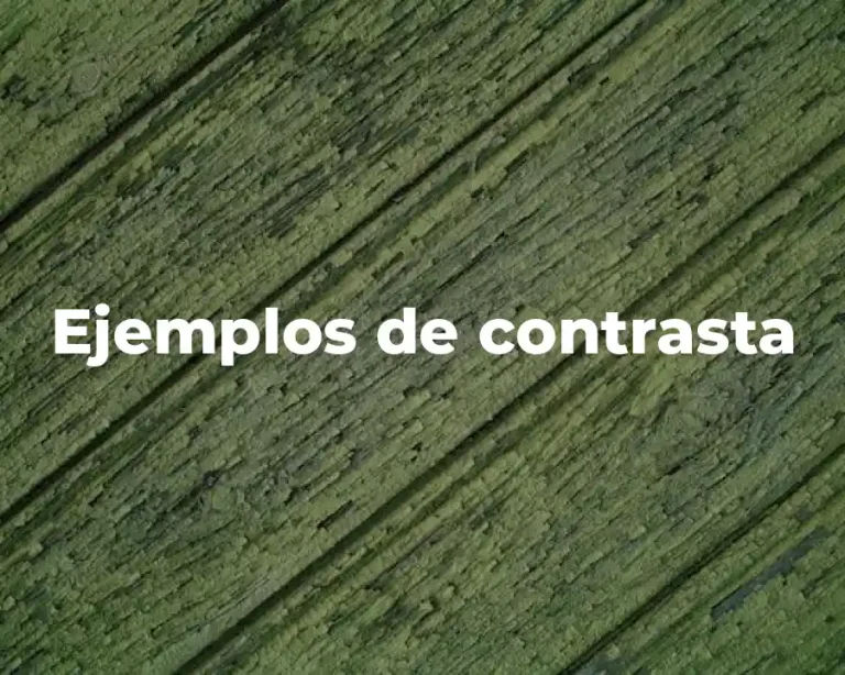 Ejemplos de contrasta