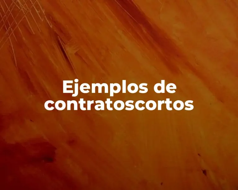Ejemplos de contratoscortos