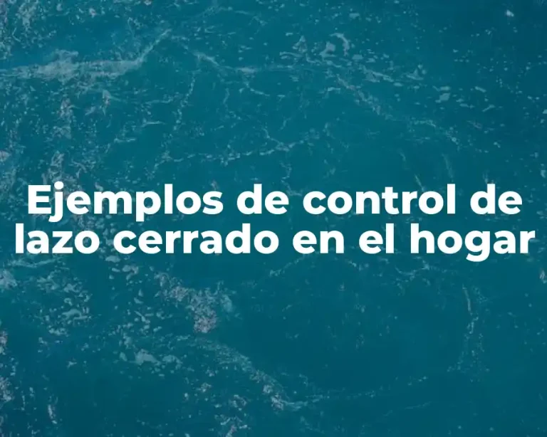 Ejemplos de control de lazo cerrado en el hogar