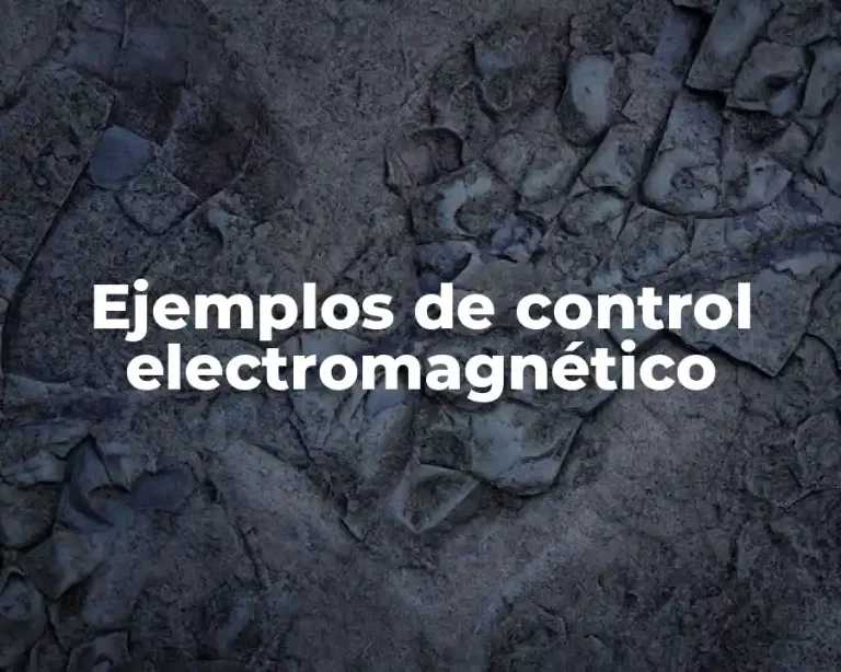 Ejemplos de control electromagnético
