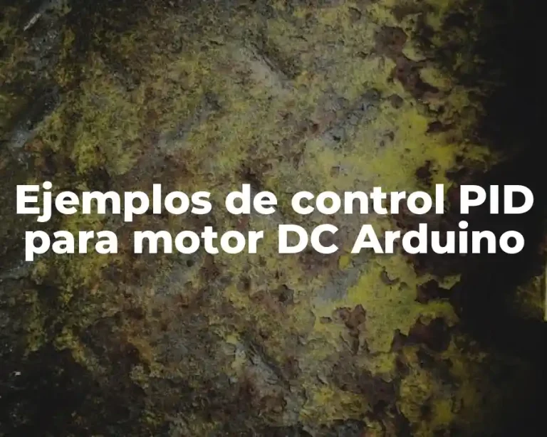 Ejemplos de control PID para motor DC Arduino