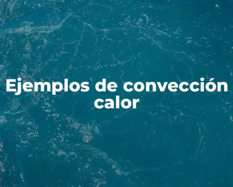 Ejemplos de convección calor
