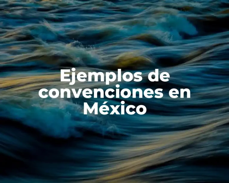 Ejemplos de convenciones en México