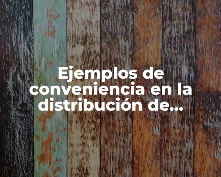 Ejemplos de conveniencia en la distribución de servicios
