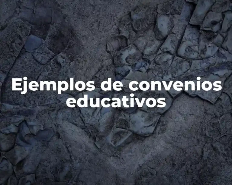 Ejemplos de convenios educativos