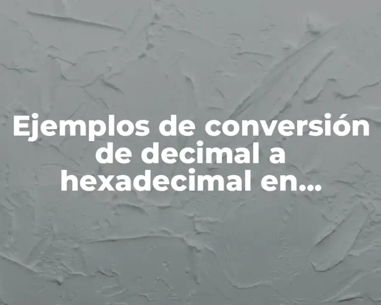 Ejemplos de conversión de decimal a hexadecimal en MATLAB