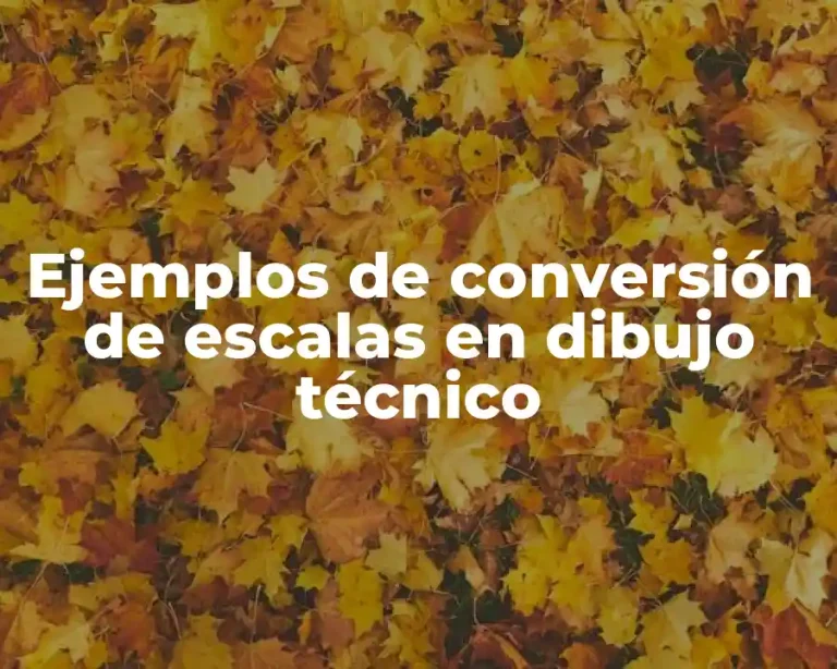 Ejemplos de conversión de escalas en dibujo técnico
