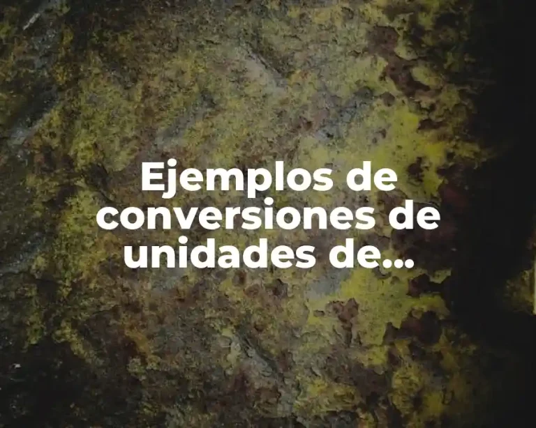 Ejemplos de conversiones de unidades de informática