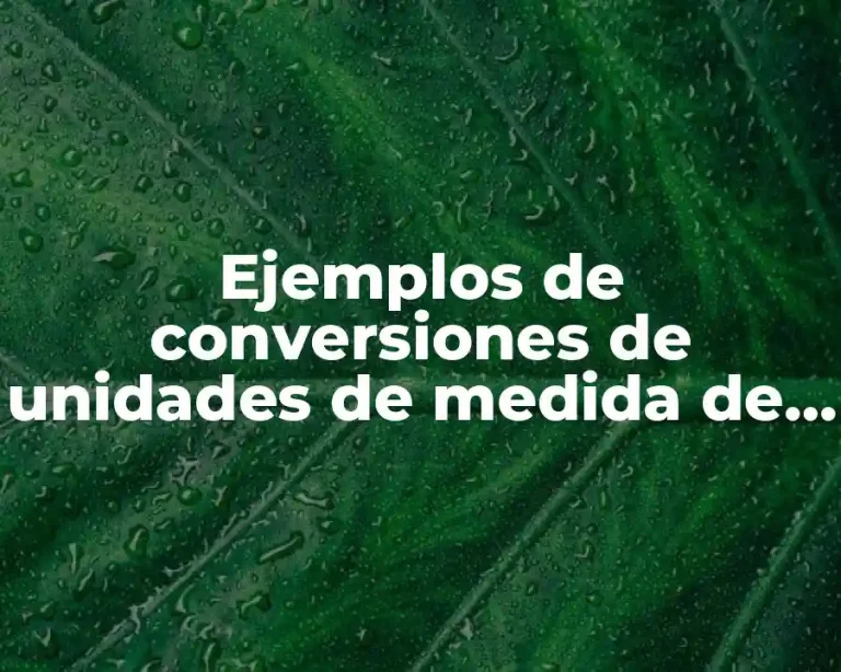 Ejemplos de conversiones de unidades de medida de información