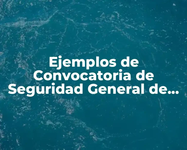 Ejemplos de Convocatoria de Seguridad General de Juan Cuamatzi y Significado