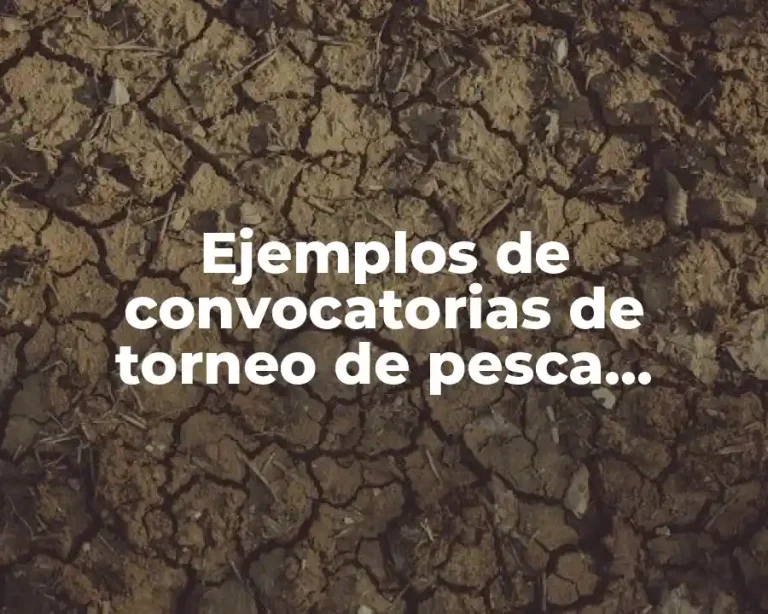 Ejemplos de convocatorias de torneo de pesca deportiva