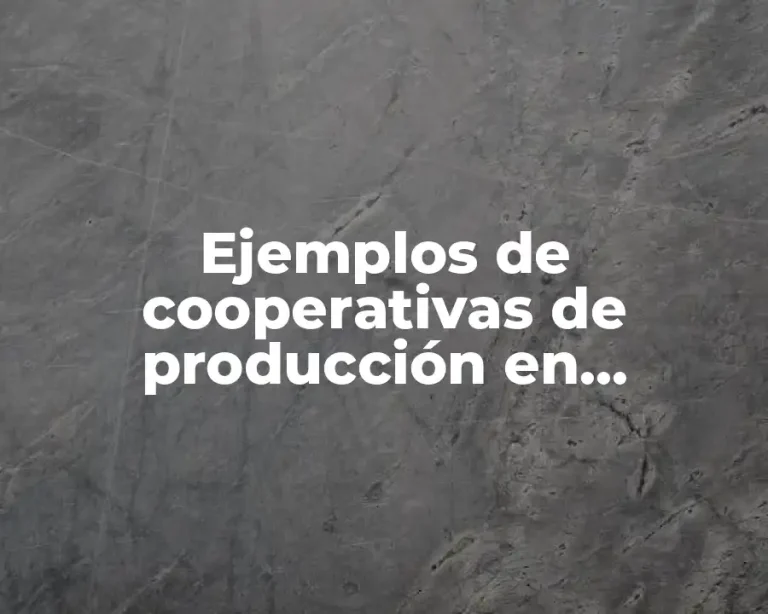 Ejemplos de cooperativas de producción en Honduras