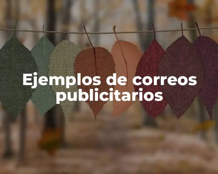 Ejemplos de correos publicitarios