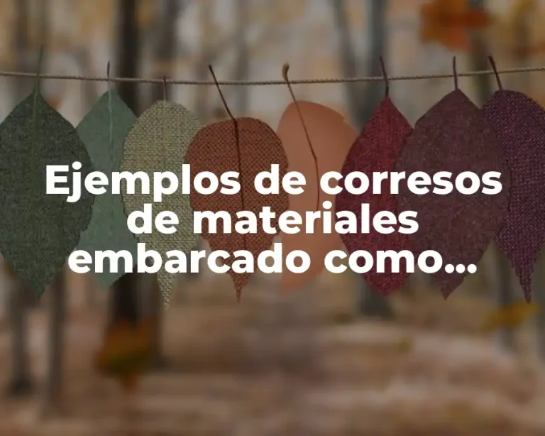 Ejemplos de corresos de materiales embarcado como faltantes