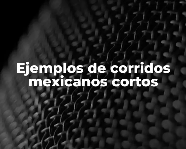 Ejemplos de corridos mexicanos cortos