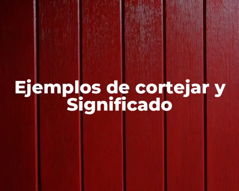 Ejemplos de cortejar y Significado
