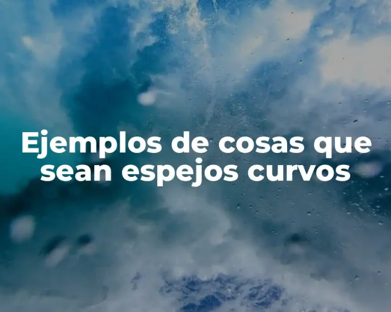 Ejemplos de cosas que sean espejos curvos