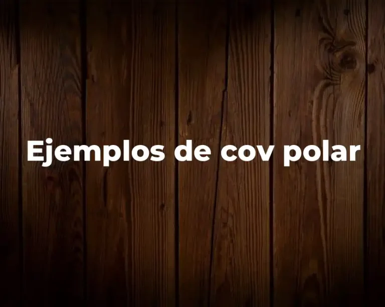 Ejemplos de cov polar