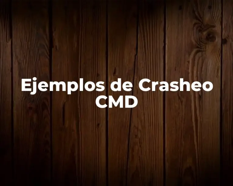 Ejemplos de Crasheo CMD