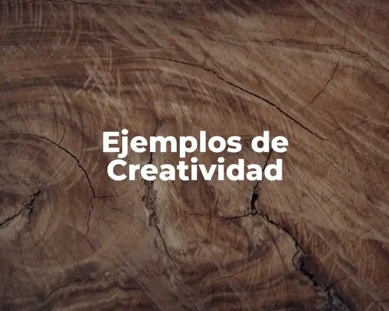 Ejemplos de Creatividad