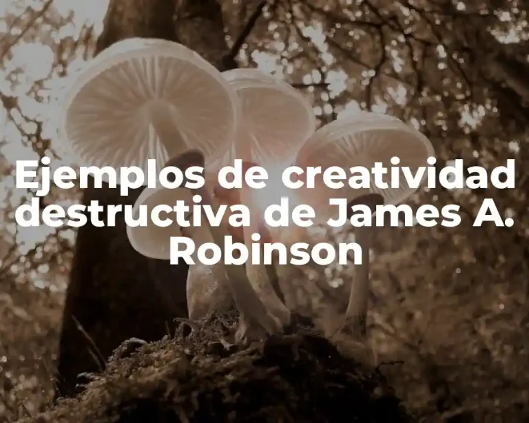 Ejemplos de creatividad destructiva de James A. Robinson