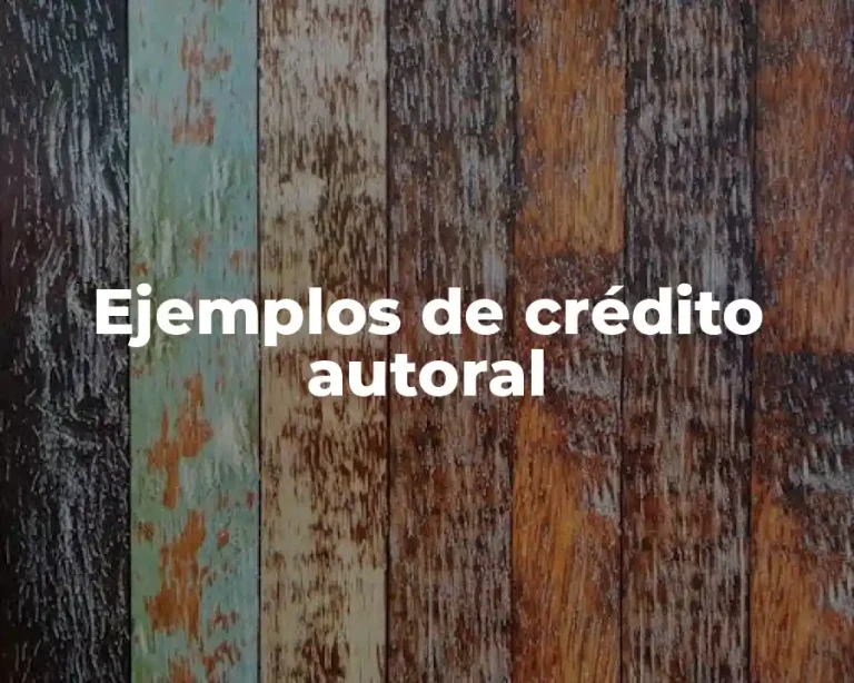 Ejemplos de crédito autoral