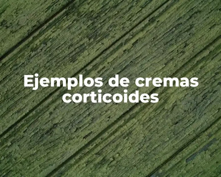 Ejemplos de cremas corticoides