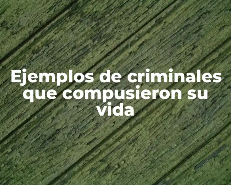 Ejemplos de criminales que compusieron su vida