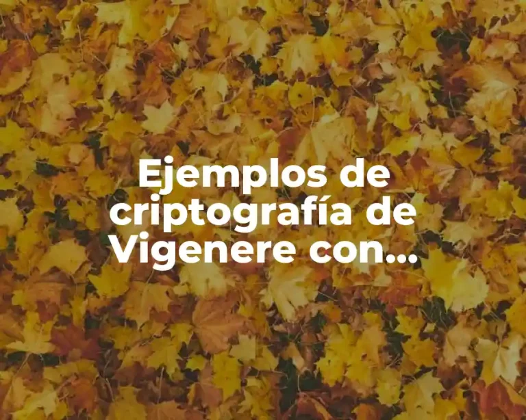 Ejemplos de criptografía de Vigenere con autocompletar