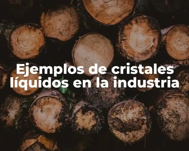 Ejemplos de cristales líquidos en la industria