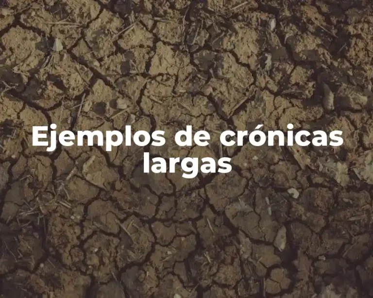 Ejemplos de crónicas largas