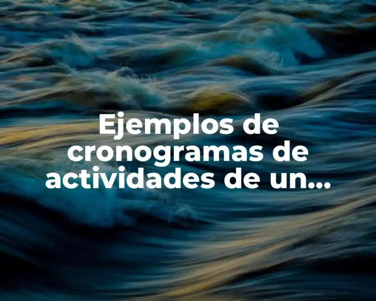 Ejemplos de cronogramas de actividades de un cultivo de rabano