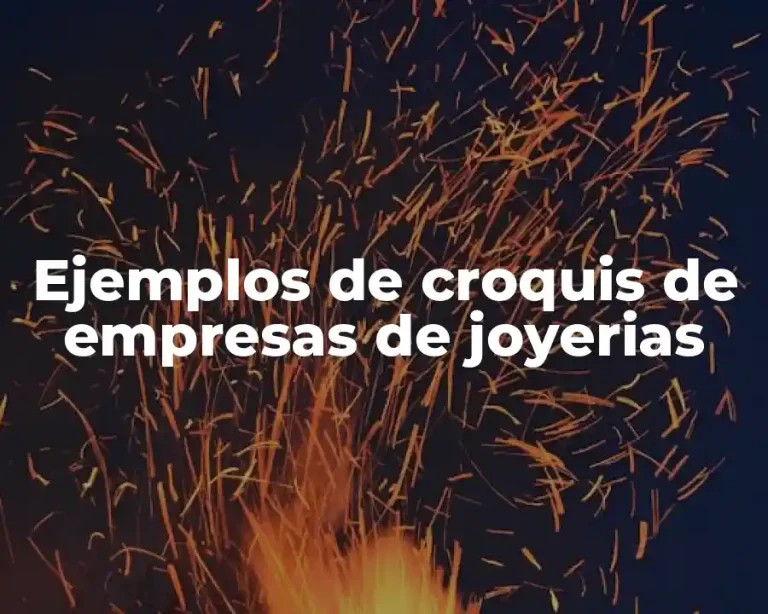 Ejemplos de croquis de empresas de joyerias