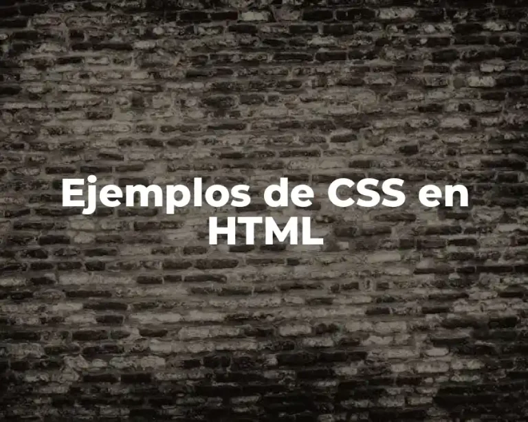 Ejemplos de CSS en HTML