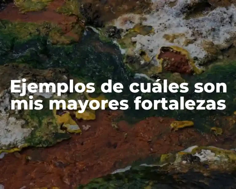 Ejemplos de cuáles son mis mayores fortalezas