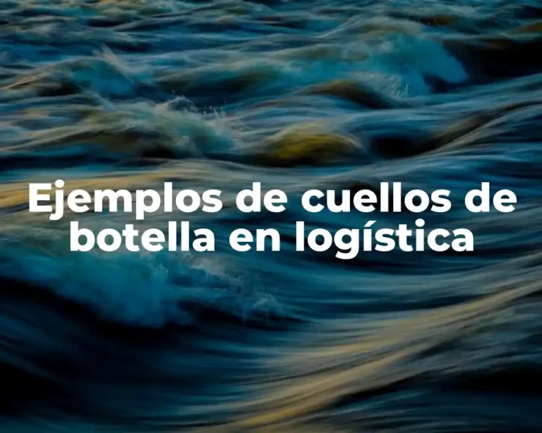 Ejemplos de cuellos de botella en logística