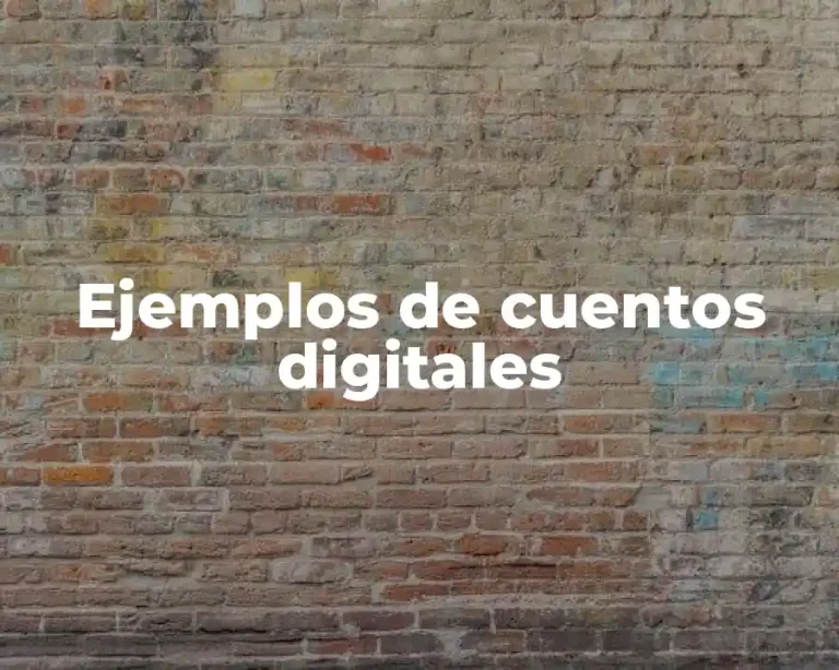 Ejemplos de cuentos digitales