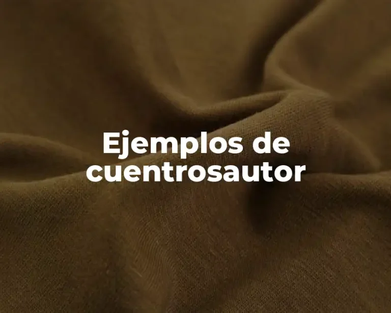 Ejemplos de cuentrosautor