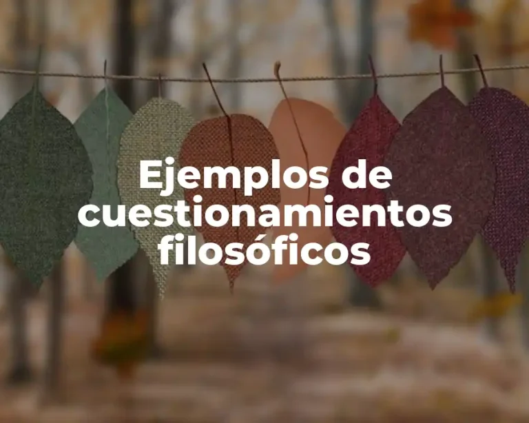 Ejemplos de cuestionamientos filosóficos