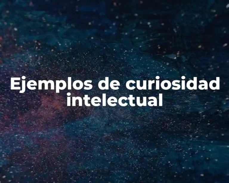 Ejemplos de curiosidad intelectual